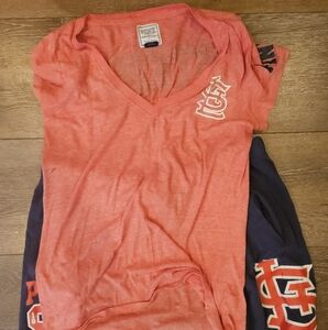 PINK Victoria's Secret Coral Graphic MLB St. Louis Cardinals Lounge Set